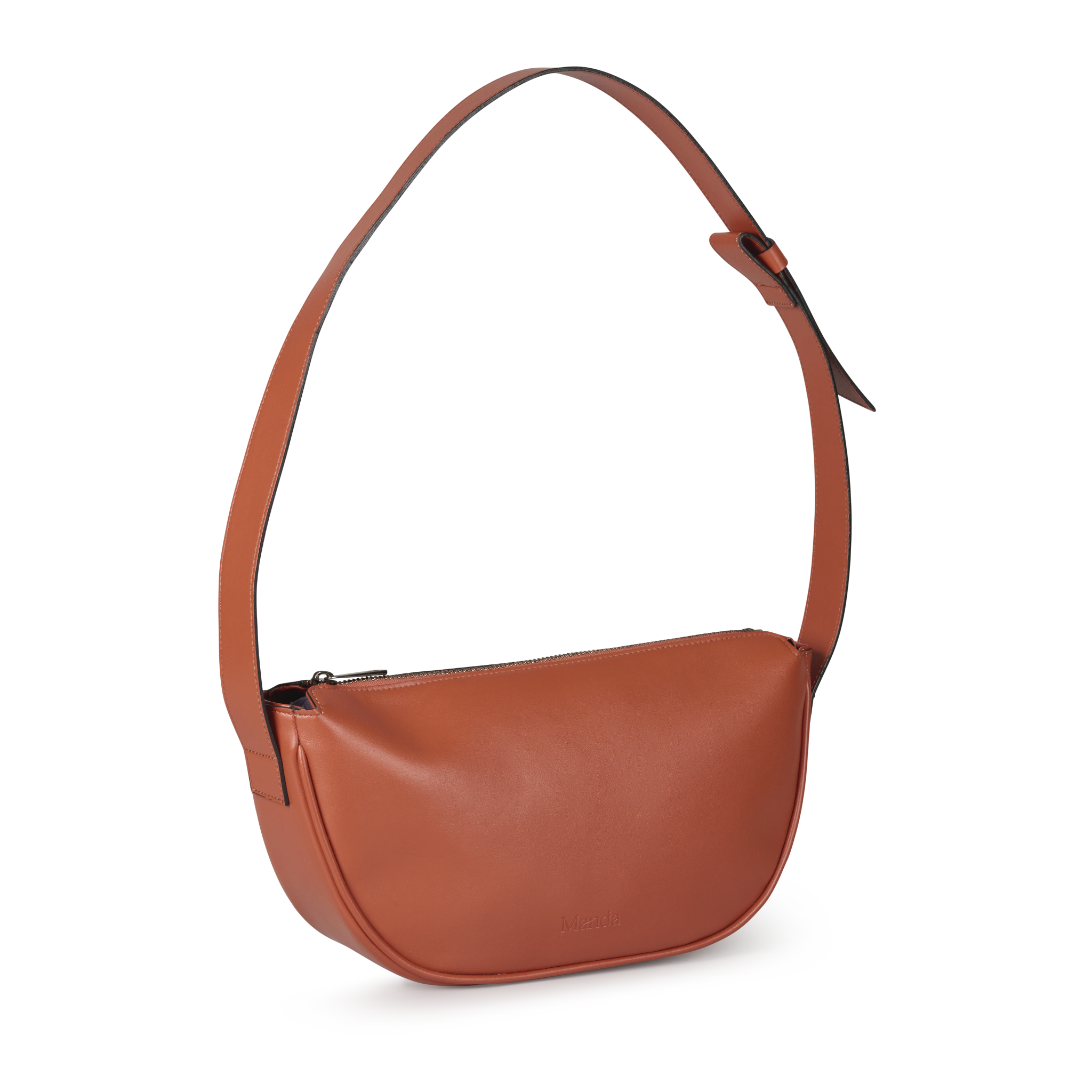 Halfmoon bag Terracotta